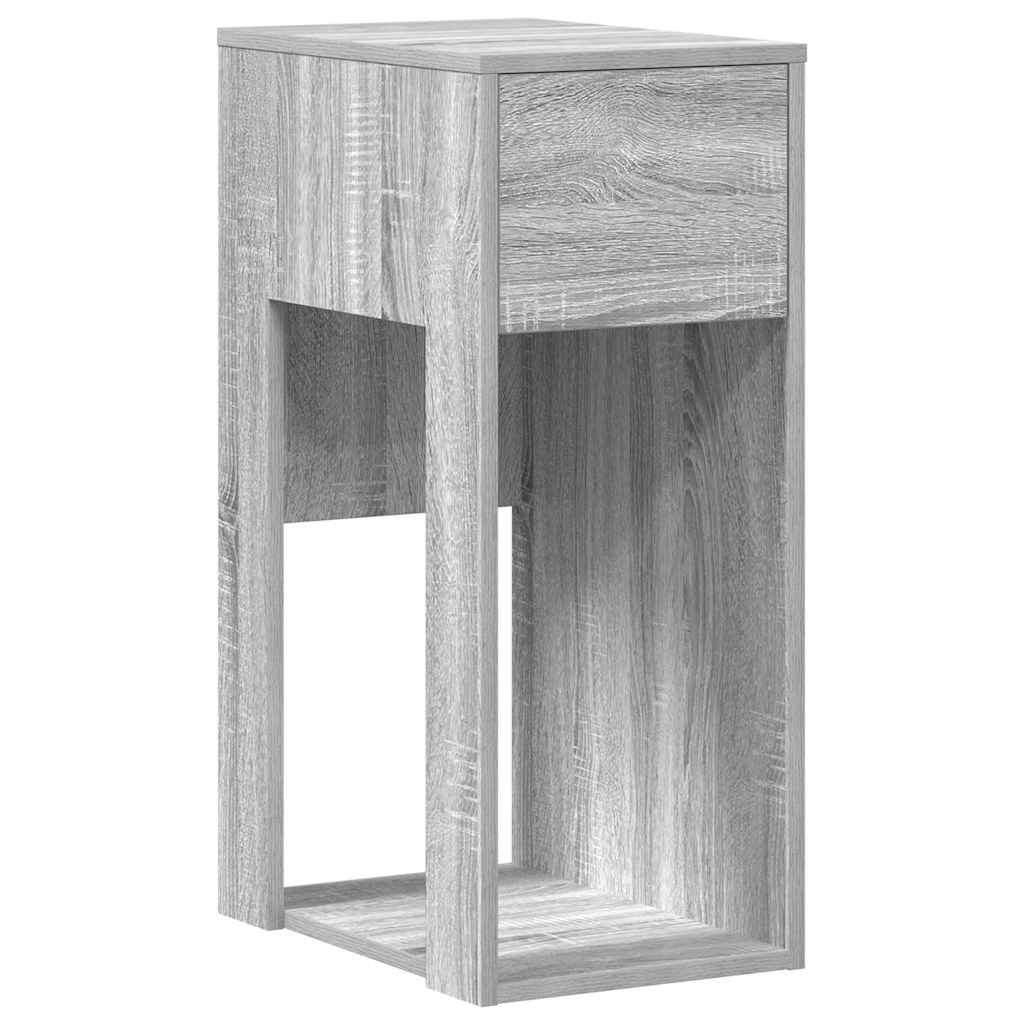 Supporto a Torre per Computer con Cassetto Grigio 30x44x74 cm - homemem39