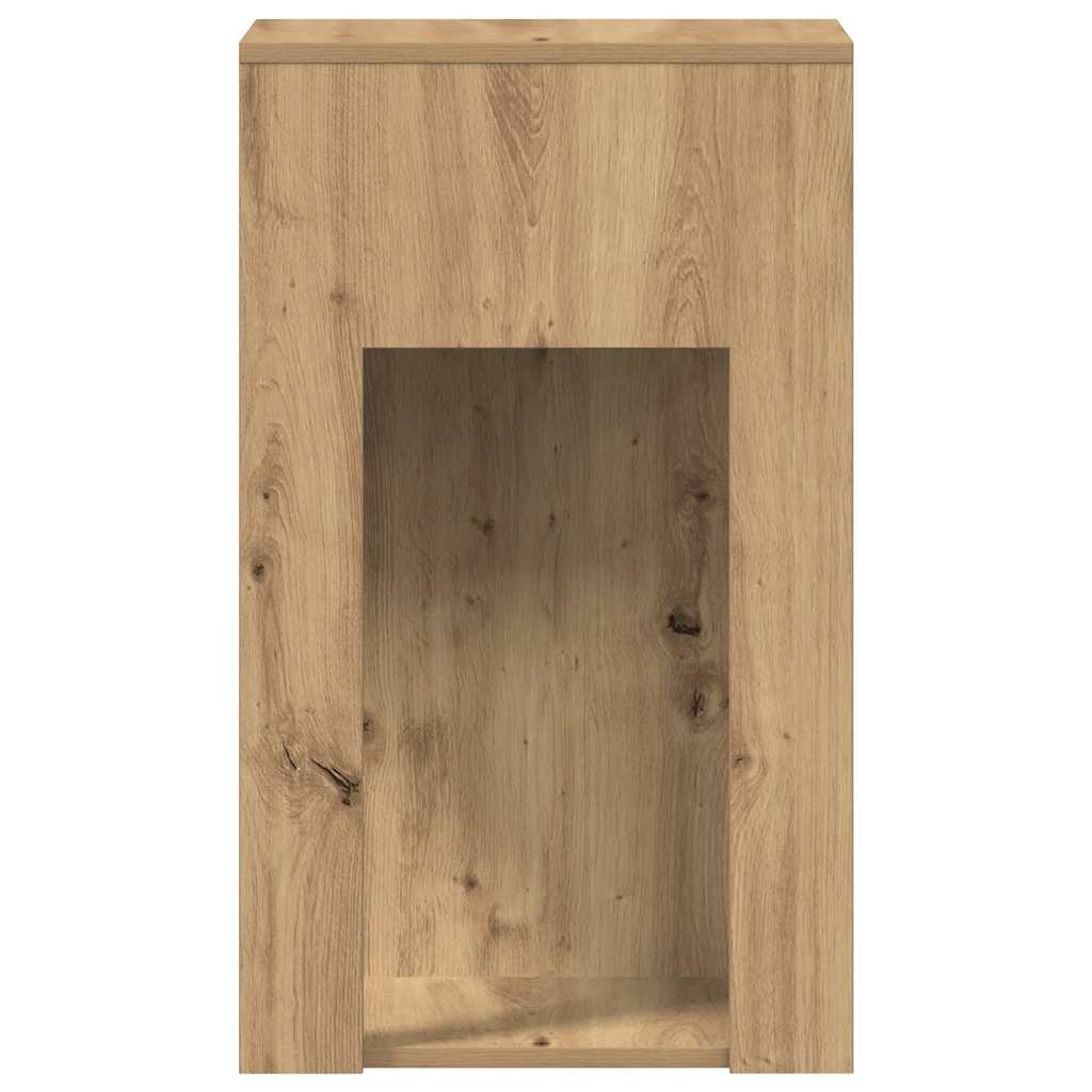 Supporto per Computer a Torre con Cassetto Rovere 30x44x74 cm - homemem39