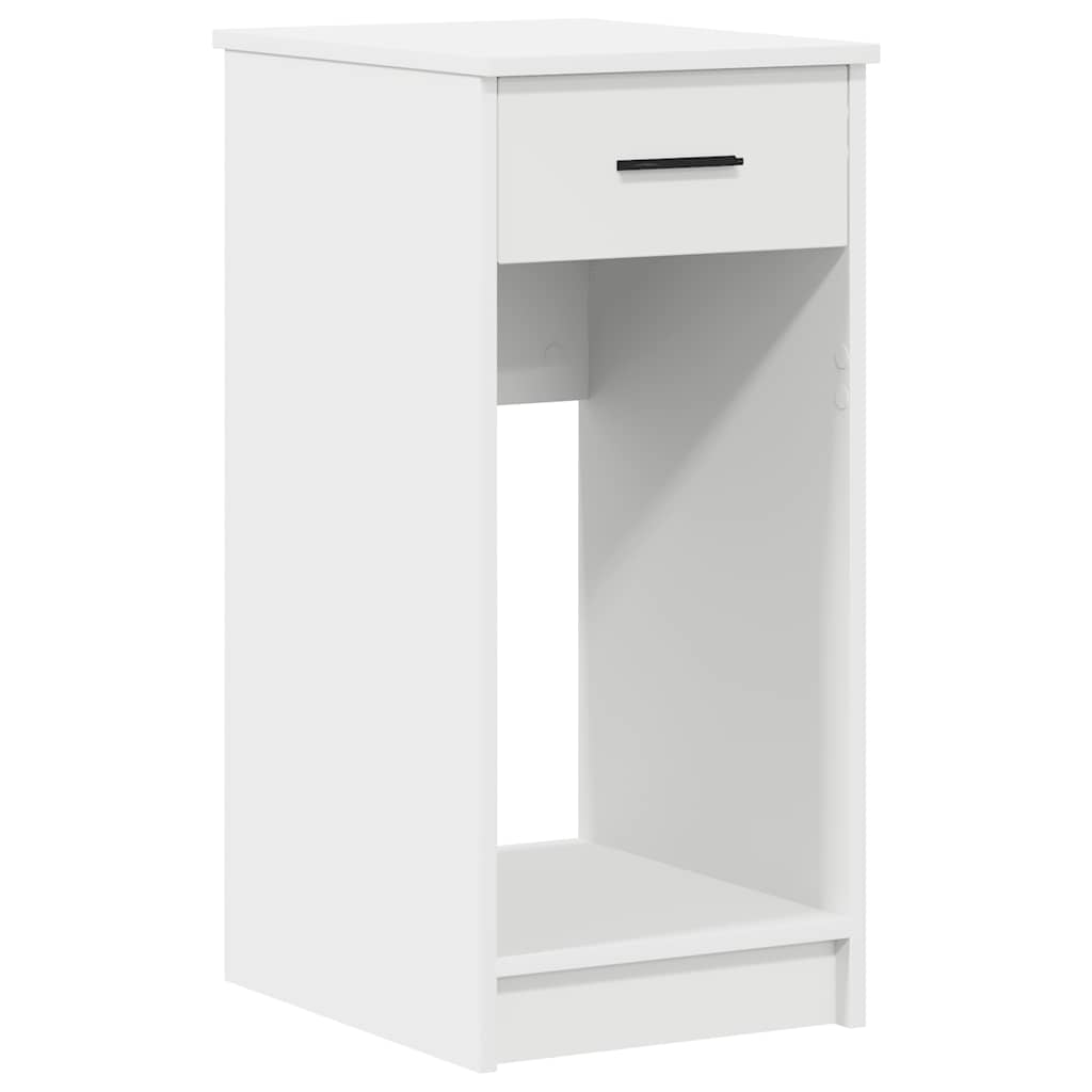 Supporto a Torre per Computer con Cassetto Bianco 35x45x77 cm - homemem39