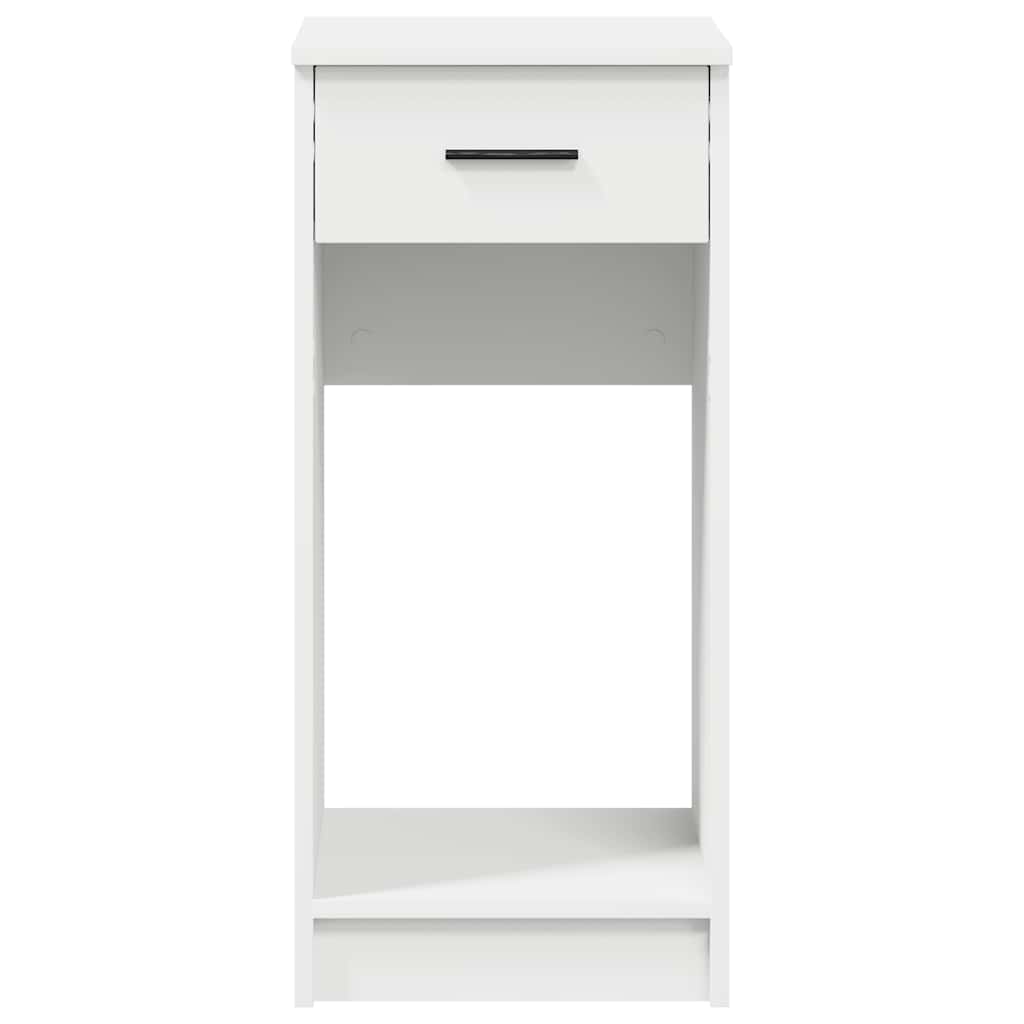 Supporto a Torre per Computer con Cassetto Bianco 35x45x77 cm - homemem39
