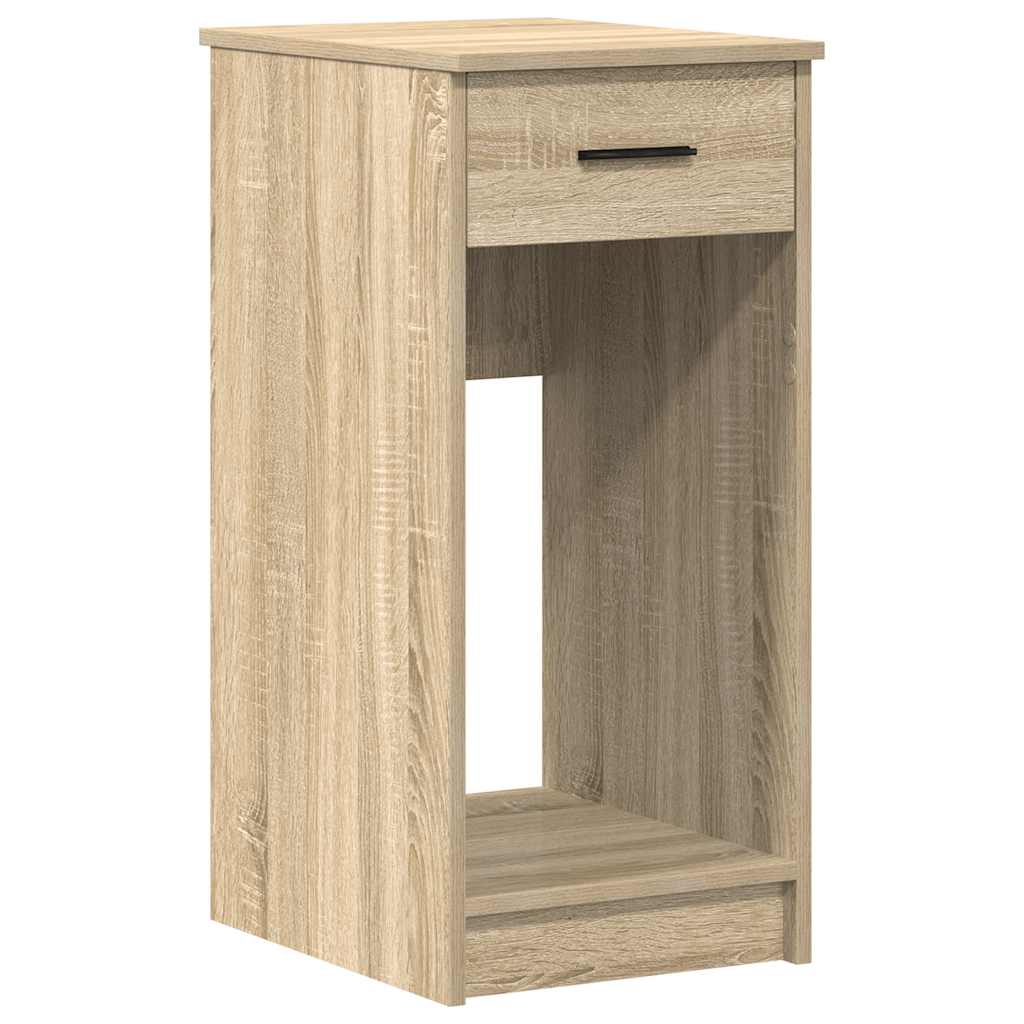 Supporto per Computer a Torre con Cassetto Rovere 35x45x77 cm - homemem39