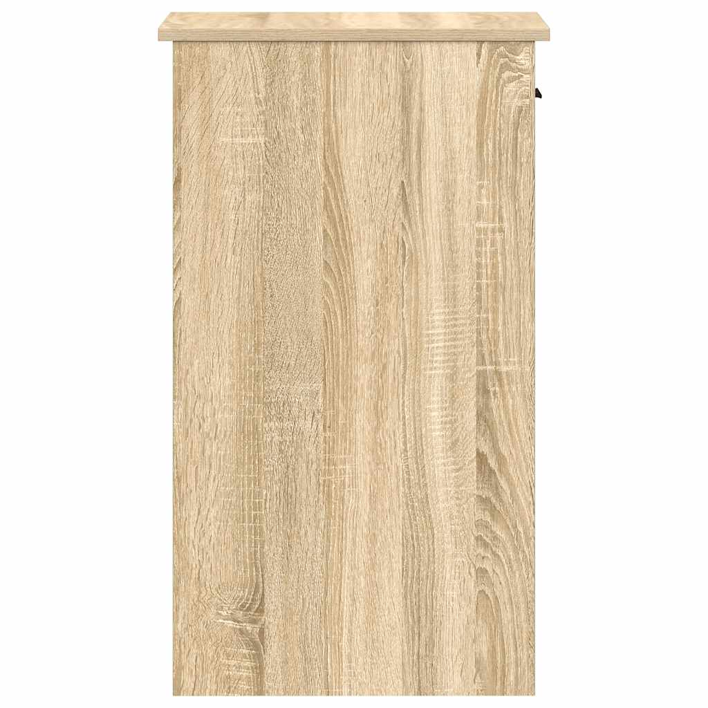 Supporto per Computer a Torre con Cassetto Rovere 35x45x77 cm - homemem39