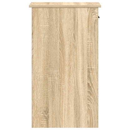 Supporto per Computer a Torre con Cassetto Rovere 35x45x77 cm - homemem39