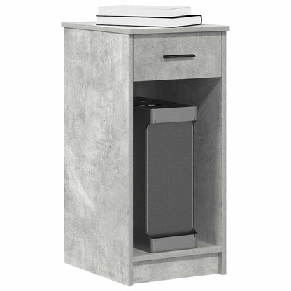 Supporto a Torre per Computer con Cassetto Grigio 35x45x77 cm - homemem39