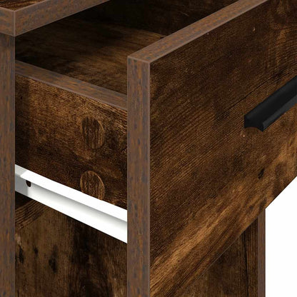 Supporto per Computer a Torre con Cassetto Rovere 35x45x77 cm | homemem39