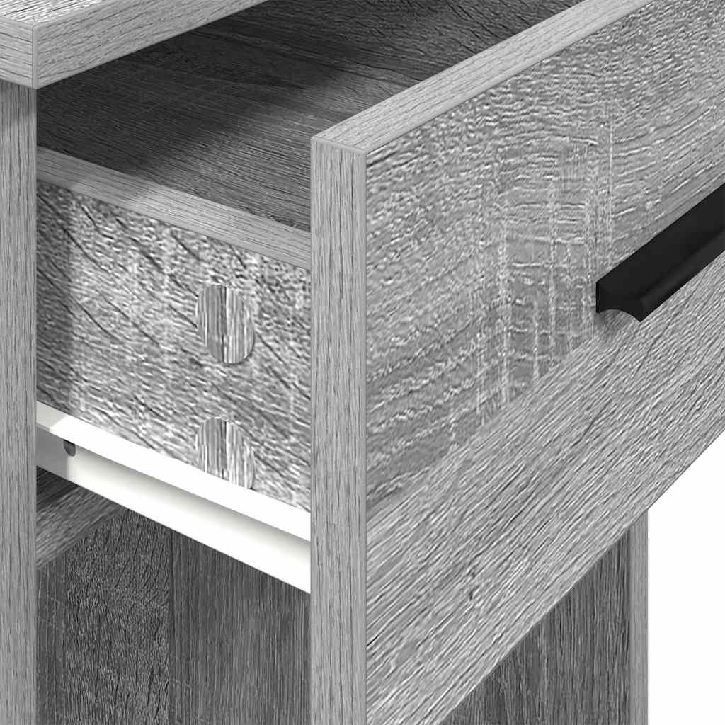 Supporto a Torre per Computer con Cassetto Grigio 35x45x77 cm - homemem39