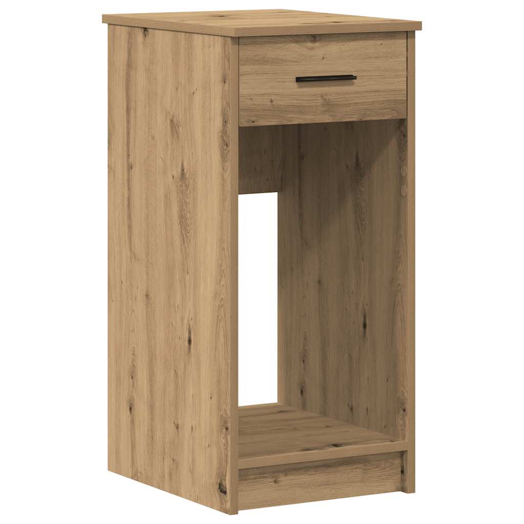 Supporto per Computer a Torre con Cassetto Rovere 35x45x77 cm - homemem39