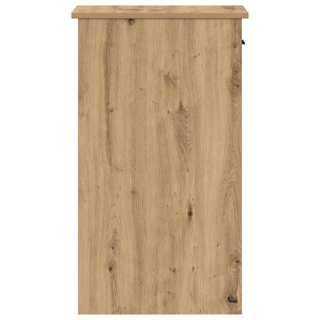 Supporto per Computer a Torre con Cassetto Rovere 35x45x77 cm - homemem39