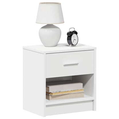 Comodino con Cassetto Bianco 39x28x41 cm - homemem39