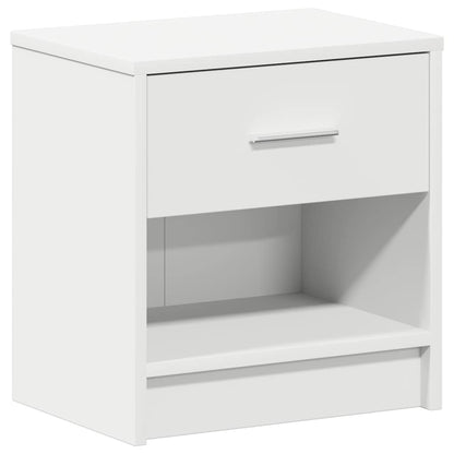 Comodini 2 pz con Cassetto Bianco 39x28x41 cm - homemem39