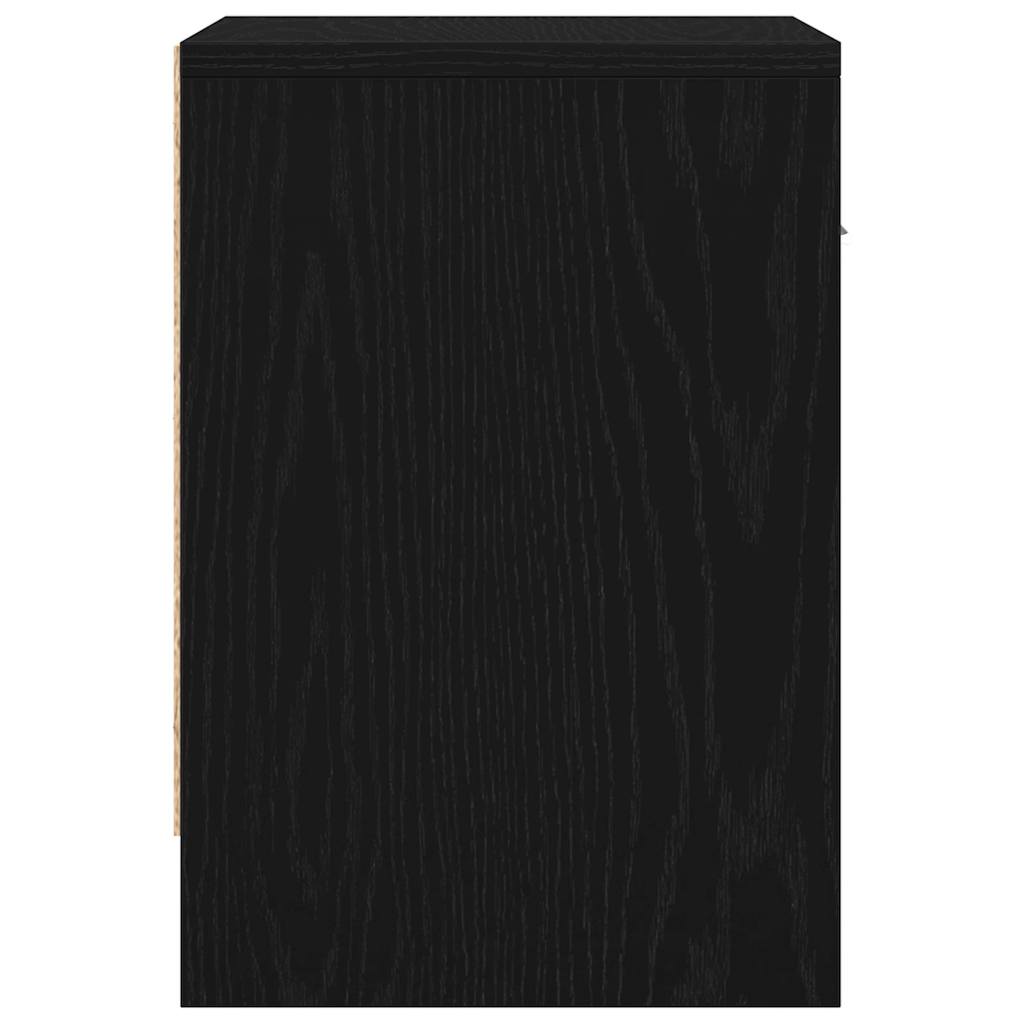 Comodino con Cassetto Nero 39x28x41 cm - homemem39