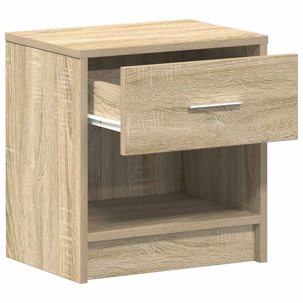 Comodini 2 pz con Cassetto Rovere Sonoma 39x28x41 cm - homemem39