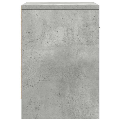 Comodini 2 pz con Cassetto Grigio Cemento 39x28x41 cm - homemem39