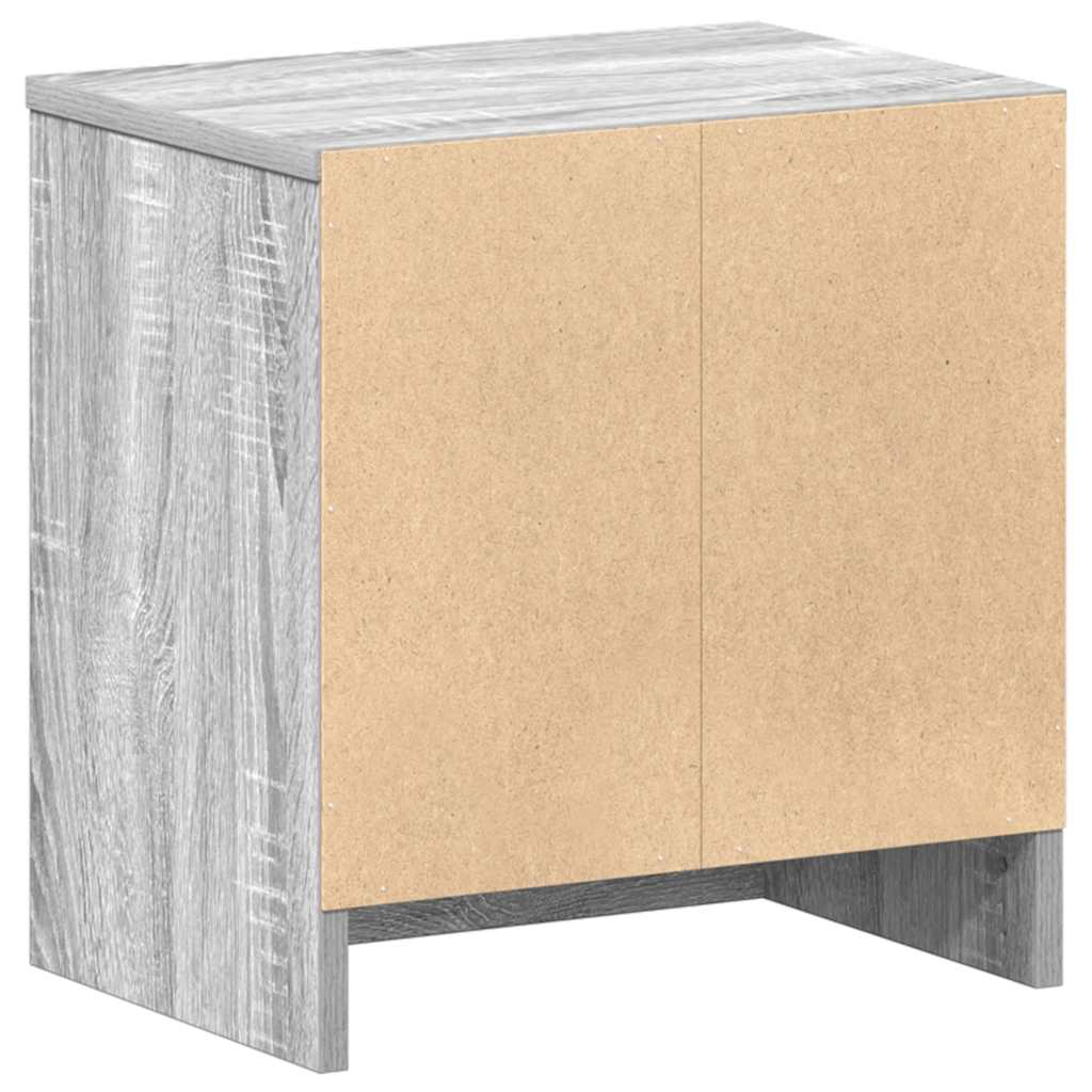 Comodini 2 pz con Cassetto Grigio Sonoma 39x28x41 cm - homemem39