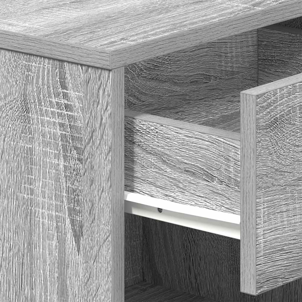 Comodini 2 pz con Cassetto Grigio Sonoma 39x28x41 cm - homemem39