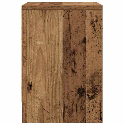 Comodini 2 pz con Cassetto Legno Antico 39x28x41 cm - homemem39