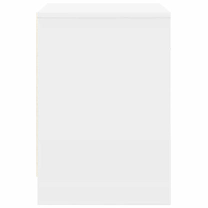 Comodino con Cassetto Bianco 40x34x50 cm - homemem39