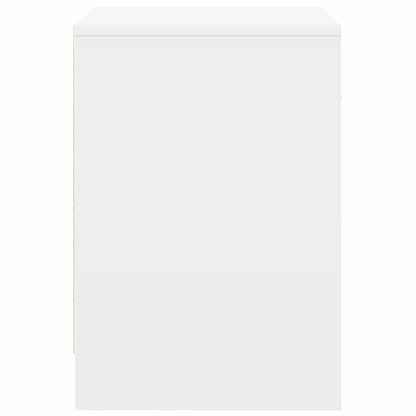 Comodini 2 pz con Cassetto Bianco 40x34x50 cm - homemem39