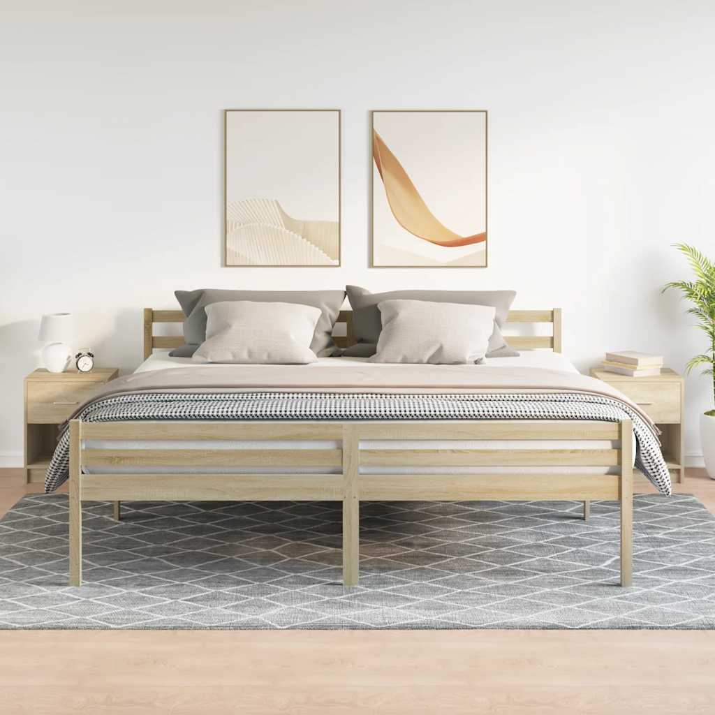 Comodini 2 pz con Cassetto Rovere Sonoma 40x34x50 cm - homemem39