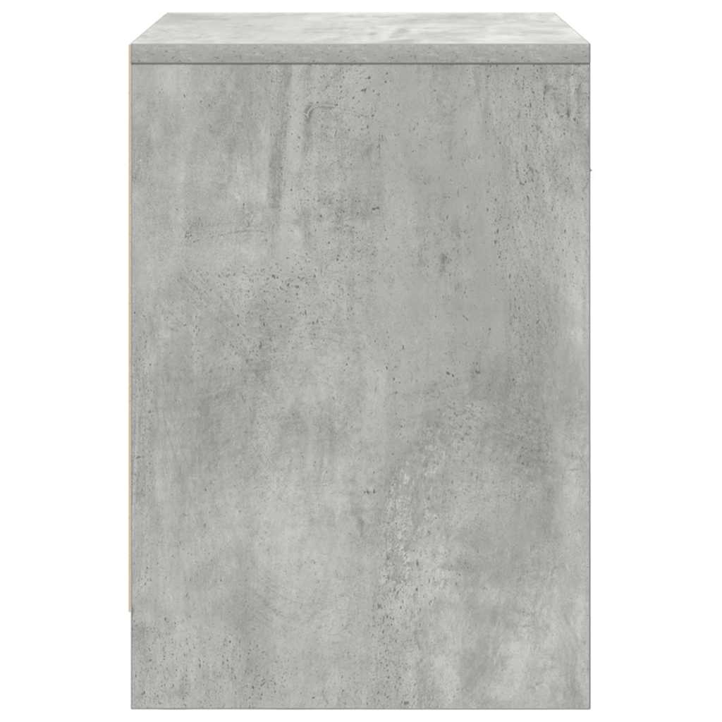 Comodini 2 pz con Cassetto Grigio Cemento 40x34x50 cm - homemem39