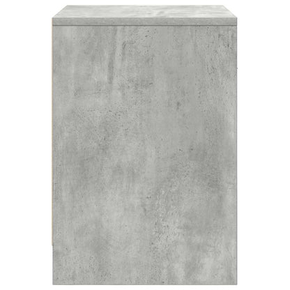 Comodini 2 pz con Cassetto Grigio Cemento 40x34x50 cm - homemem39