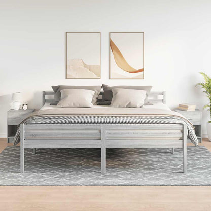 Comodini 2 pz con Cassetto Grigio Sonoma 40x34x50 cm - homemem39