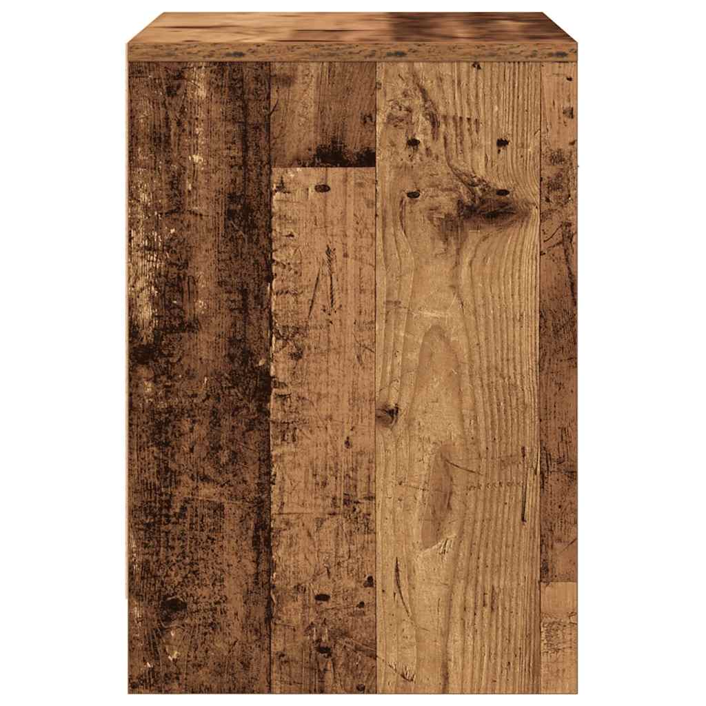Comodino con Cassetto Legno Antico 40x34x50 cm - homemem39