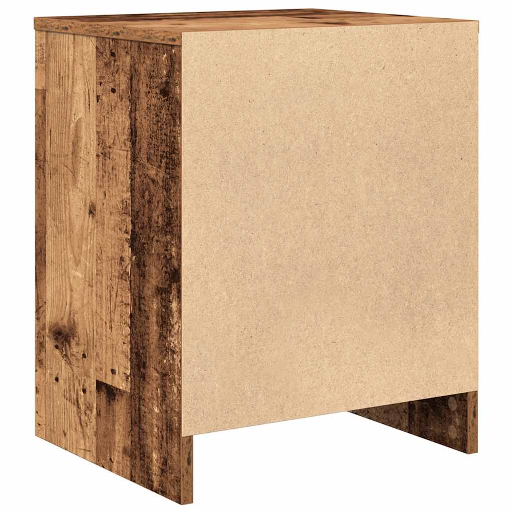Comodini 2 pz con Cassetto Legno Antico 40x34x50 cm - homemem39