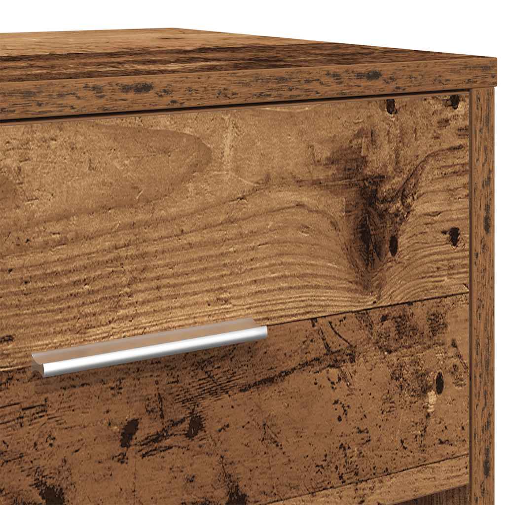 Comodini 2 pz con Cassetto Legno Antico 40x34x50 cm - homemem39