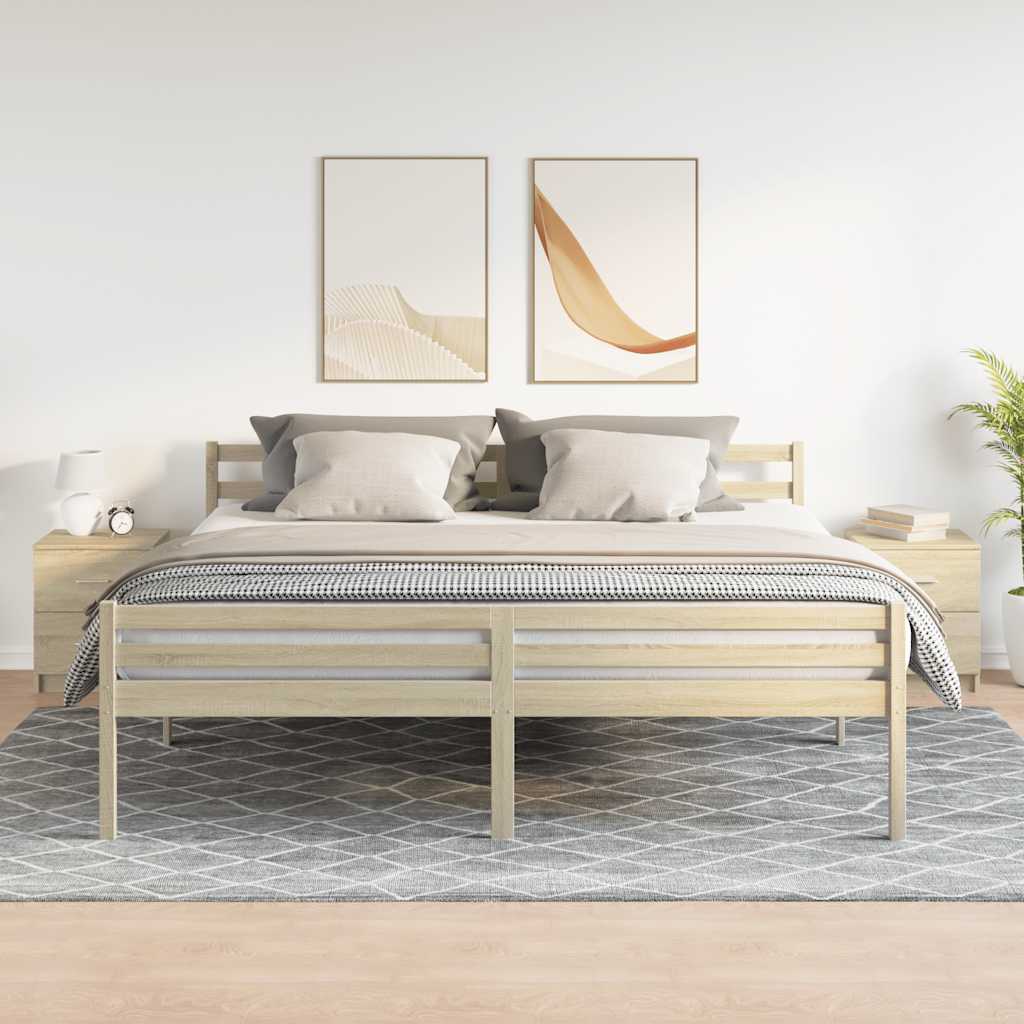 Comodini 2 pz con 2 Cassetti Rovere Sonoma 40x36x50 cm - homemem39