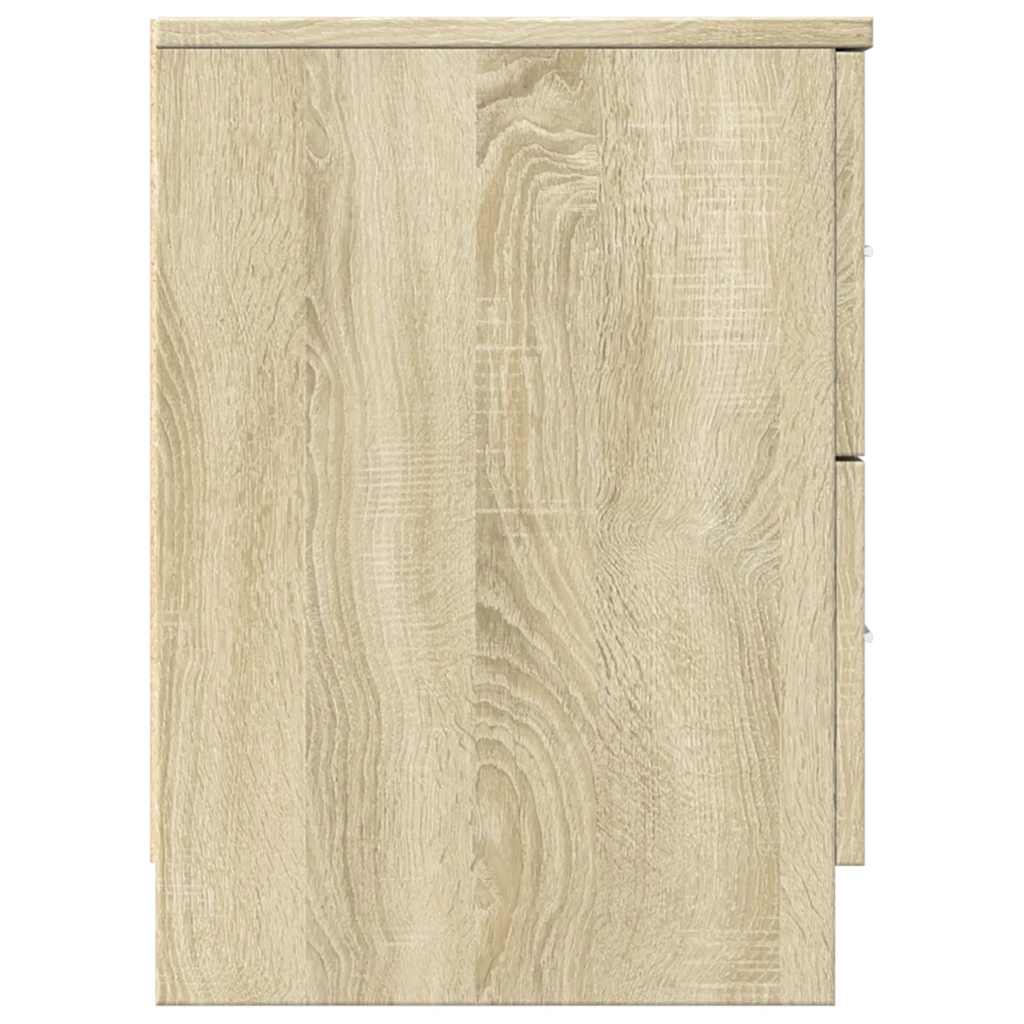 Comodini 2 pz con 2 Cassetti Rovere Sonoma 40x36x50 cm - homemem39