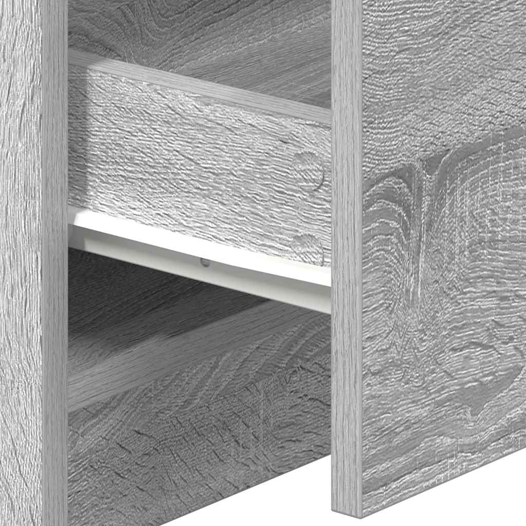 Comodino con 2 Cassetti Grigio Sonoma 40x36x50 cm - homemem39