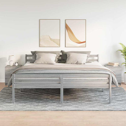 Comodini 2 pz con 2 Cassetti Grigio Sonoma 40x36x50 cm - homemem39