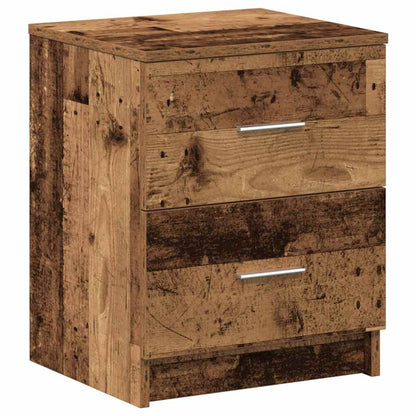 Comodino con 2 Cassetti Legno Antico 40x36x50 cm - homemem39