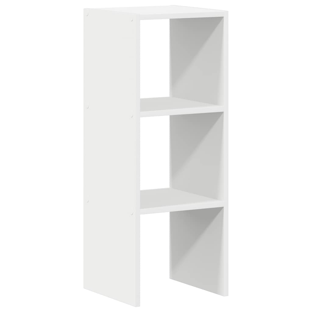 Libreria Impilabili Bianca 30x30x80 cm in Legno Multistrato | homemem39