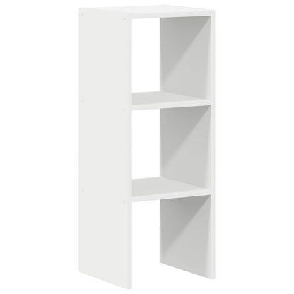 Libreria Impilabili Bianca 30x30x80 cm in Legno Multistrato | homemem39