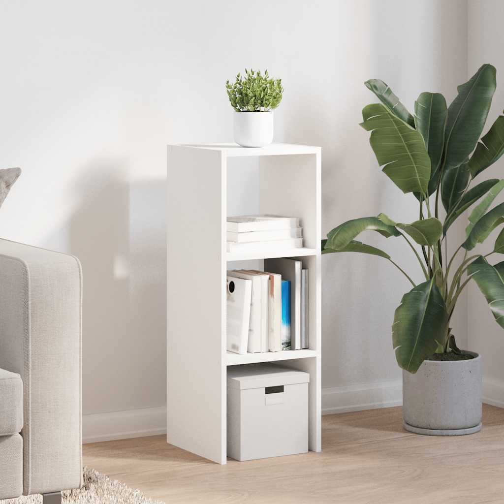Libreria Impilabili Bianca 30x30x80 cm in Legno Multistrato | homemem39