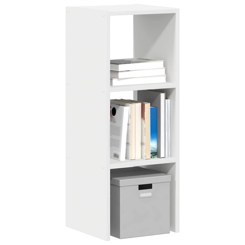 Libreria Impilabili Bianca 30x30x80 cm in Legno Multistrato | homemem39