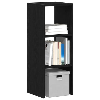 Libreria Impilabili Rovere Nero 30x30x80 cm Legno Multistrato | homemem39