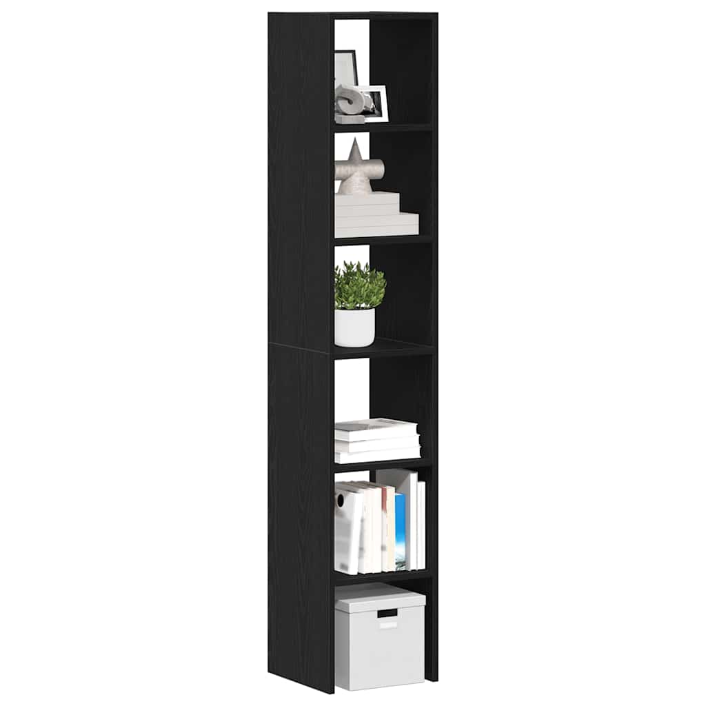 Librerie 2 pz Impilabili Rovere Nero 30x30x80 cm in Truciolato | homemem39