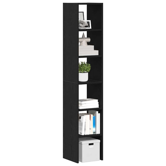 Librerie 2 pz Impilabili Rovere Nero 30x30x80 cm in Truciolato | homemem39