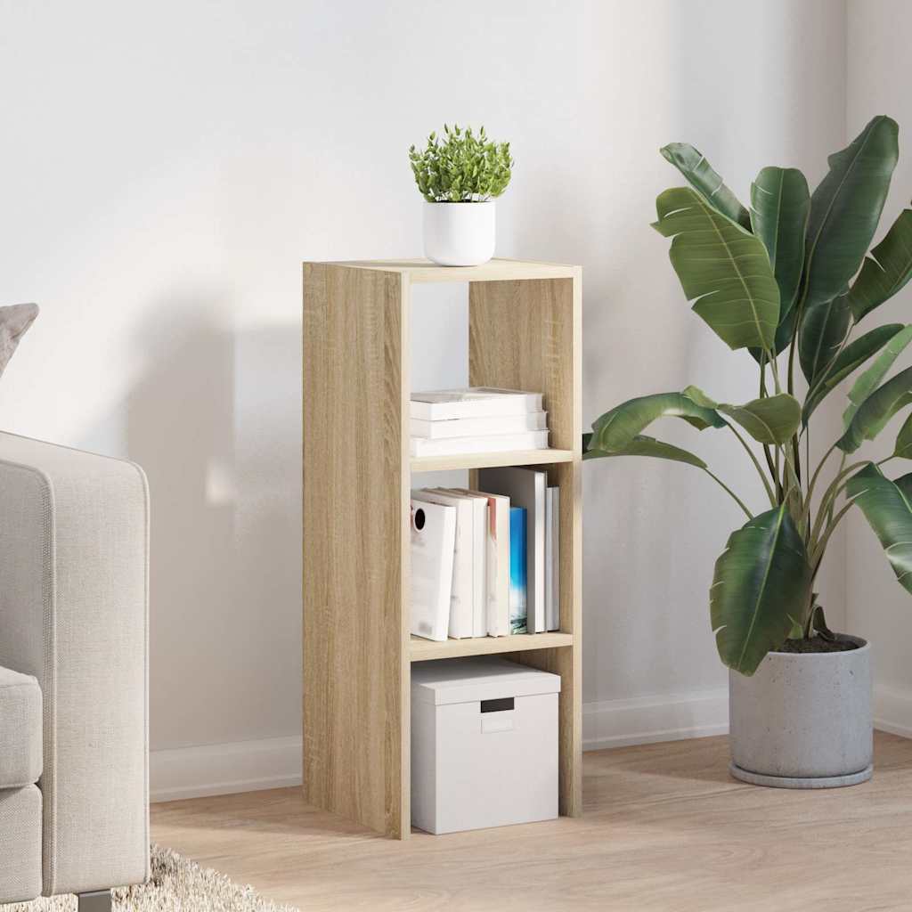Libreria Impilabili Rovere Sonoma 30x30x80 cm Legno Multistrato | homemem39