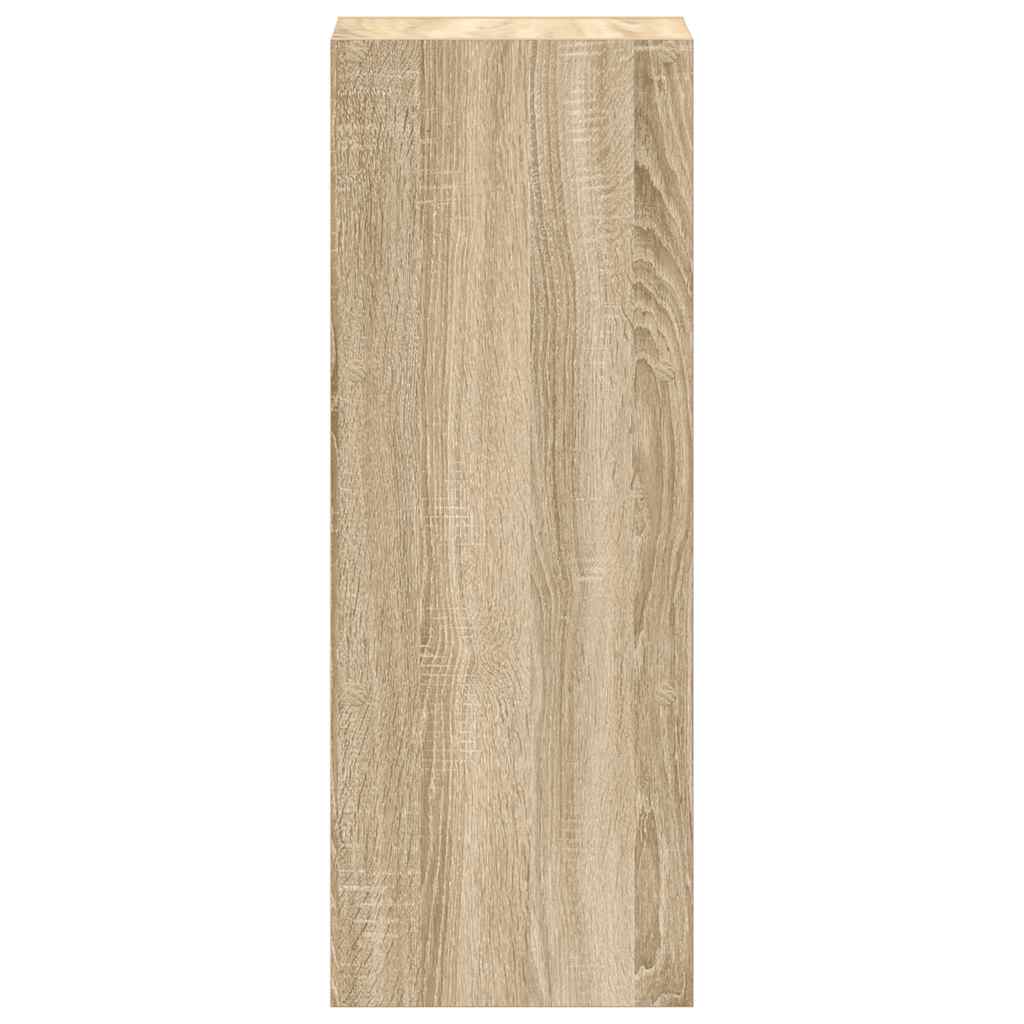 Libreria Impilabili Rovere Sonoma 30x30x80 cm Legno Multistrato | homemem39