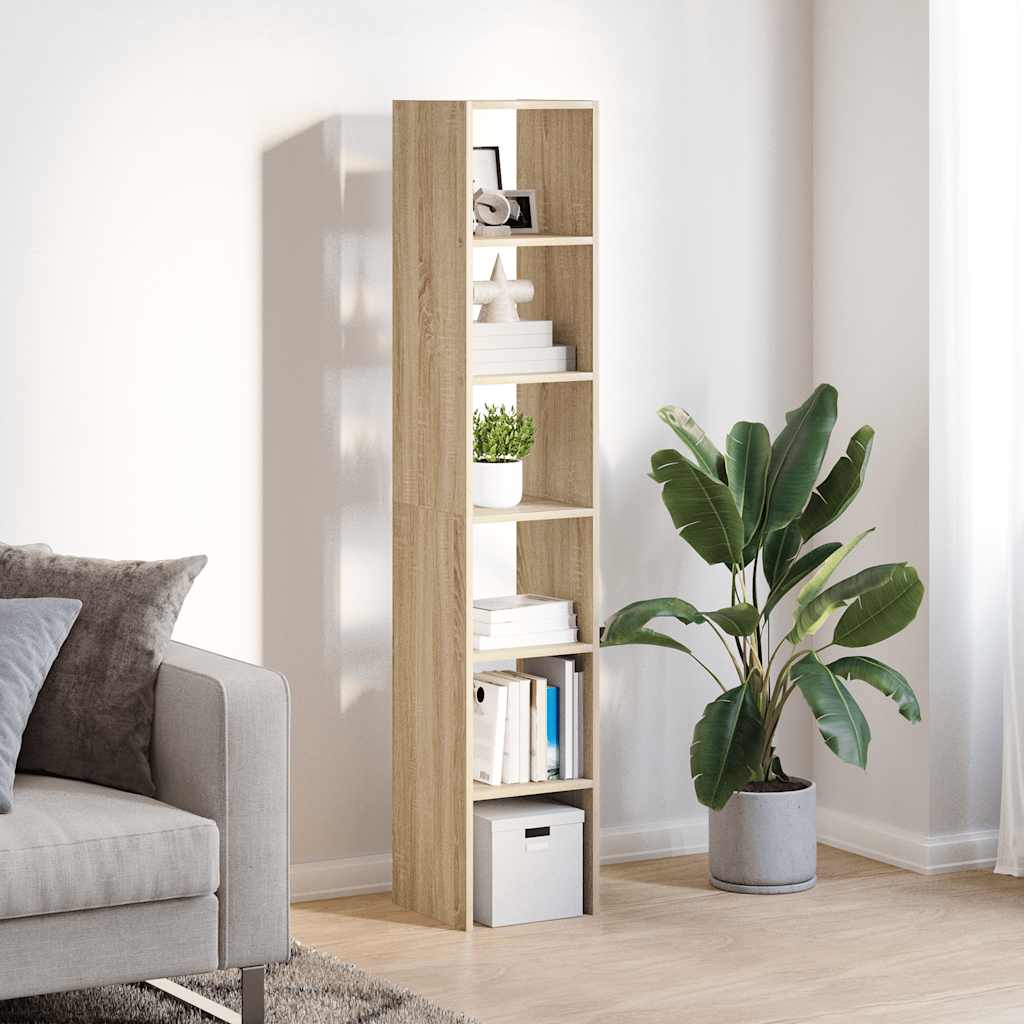 Librerie 2 pz Impilabili Rovere Sonoma 30x30x80 cm Truciolato