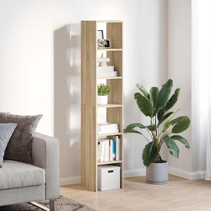 Librerie 2 pz Impilabili Rovere Sonoma 30x30x80 cm Truciolato