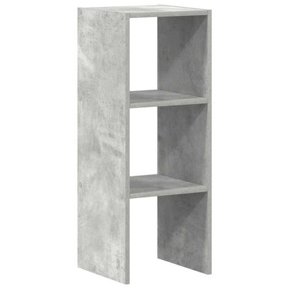 Libreria Impilabili Grigio Cemento 30x30x80cm Legno Multistrato | homemem39