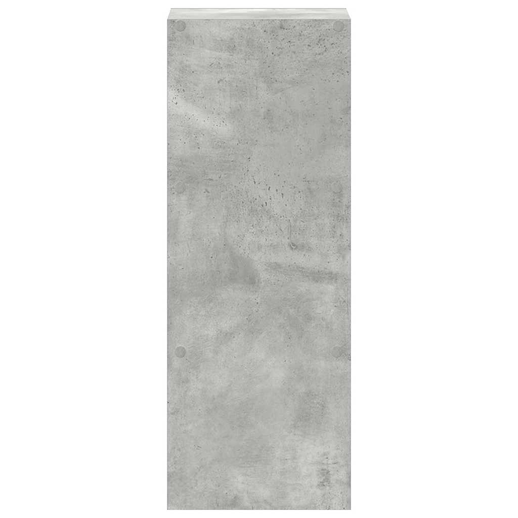 Libreria Impilabili Grigio Cemento 30x30x80cm Legno Multistrato