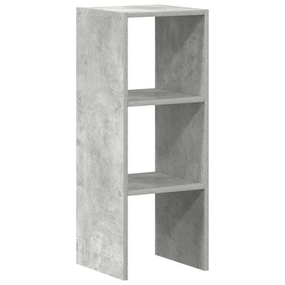 Libreria Impilabili Grigio Cemento 30x30x80cm Legno Multistrato | homemem39