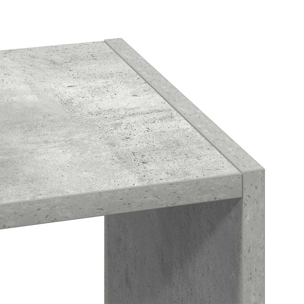 Libreria Impilabili Grigio Cemento 30x30x80cm Legno Multistrato