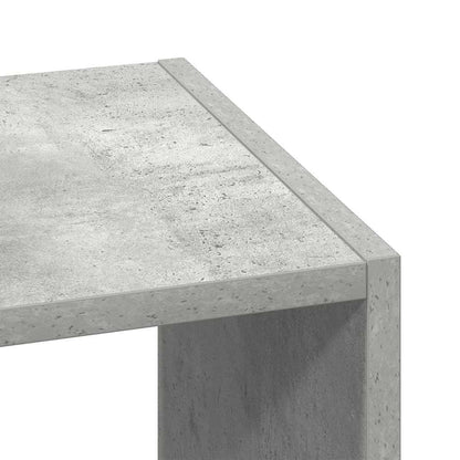 Libreria Impilabili Grigio Cemento 30x30x80cm Legno Multistrato